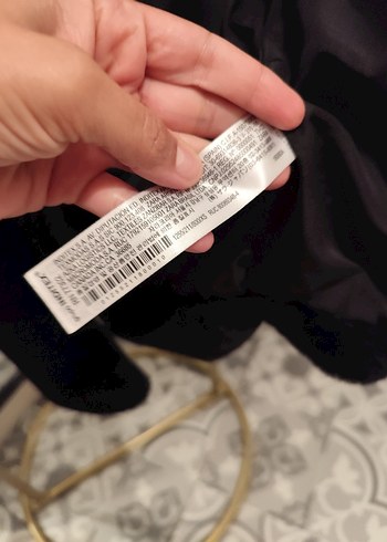 Siyah Peluş Yüksek Yakalı Kadın Mont - Görsel 5