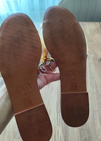 Bej Rugan Dolgu Topuklu Kadın Terlik - Görsel 4