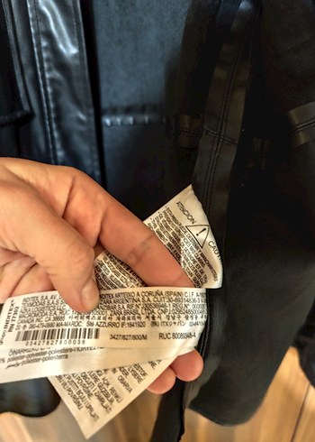 zara kışlık deri ceket - Görsel 6