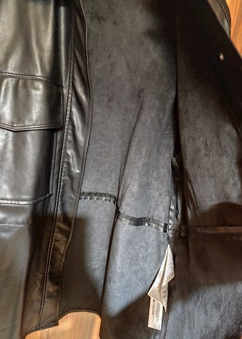 zara kışlık deri ceket - Görsel 5