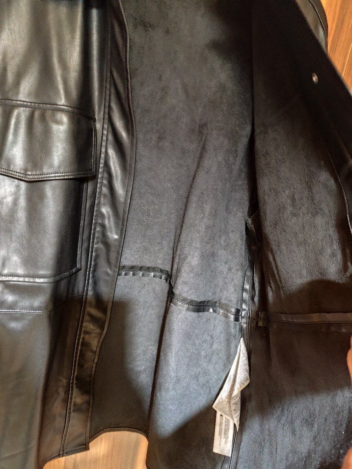zara kışlık deri ceket - Görsel 5