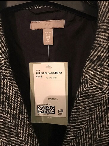 m Beden H&M ekose kaban