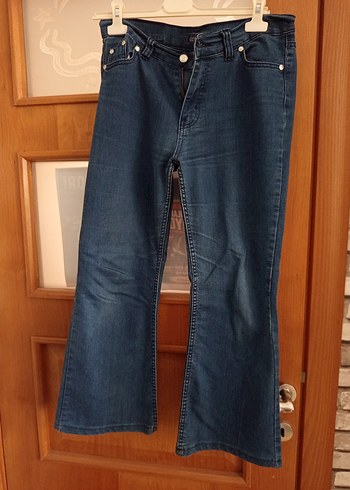 Mavi Koyu Mavi Yuksek Bel Denim Jean