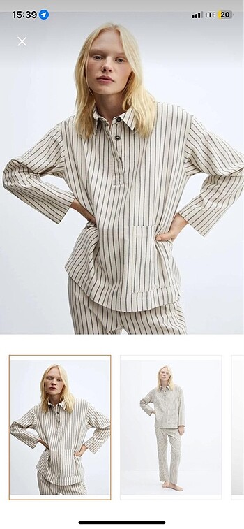 m Beden Pijama takımı