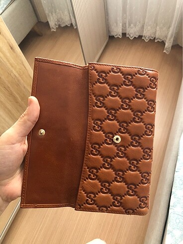  Beden kahverengi Renk Gucci cüzdan