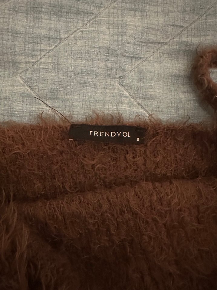 Kahverengi Bohem Tüylü büstiyer - Görsel 2