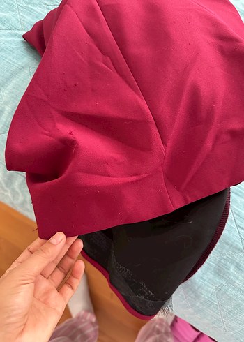 Bordo abiye - Görsel 9