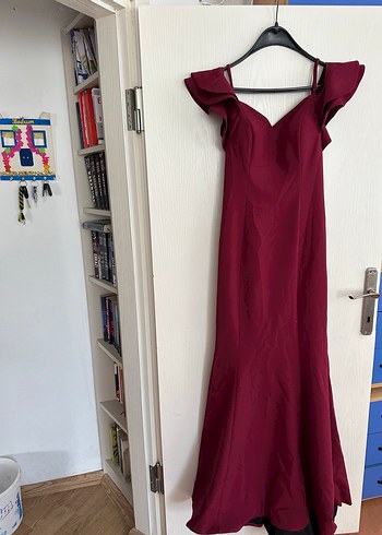 Bordo abiye - Görsel 11