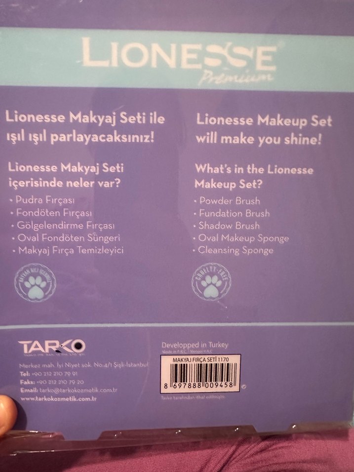 Lionesse Makyaj Fırça Seti Mor - Görsel 3