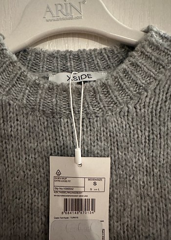 Gri Örgü Püsküllü Kadın Kazak - Görsel 3