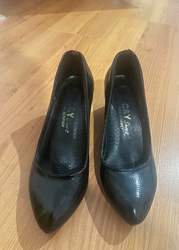 Kadın Siyah Rugan Stiletto - Görsel 2