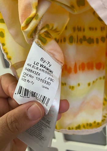 LC Waikiki Kız Çocuk Çok Renkli Bohem Pilili Elbise
