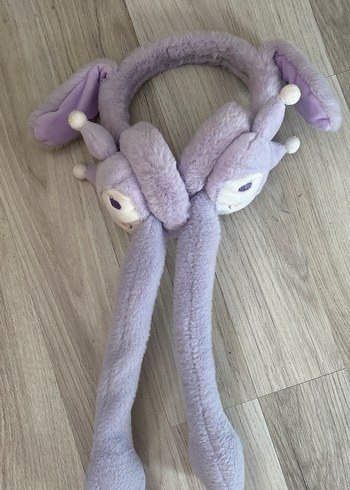 Mor Peluş Oyuncak Kulaklık