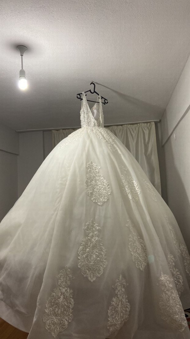 Modern Klasik Straplez Prenses Gelinlik - Görsel 2