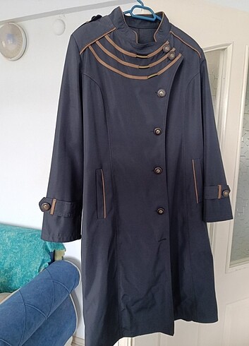 Trençkot yağmurluk mont kaban  - Görsel 6