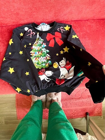 s Beden Yılbaşı Temalı Sweatshirt