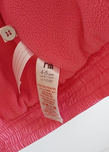 4 Yaş Beden pembe Renk Mothercare 4-5 yas