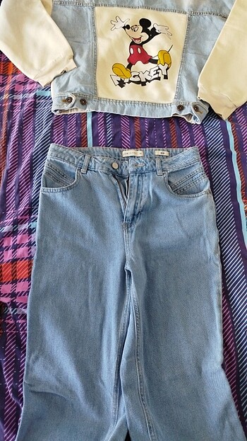 26 Beden mavi Renk Lcw26 beden mom Jeans ve kot detaylı swet