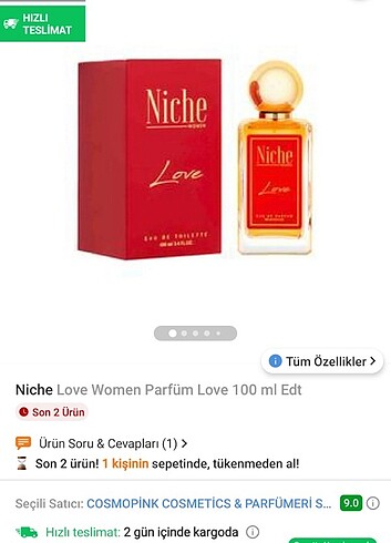 Niche love parfüm 