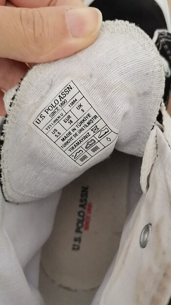 38 Beden siyah Renk U. S. Polo assn convers ayakkabı 