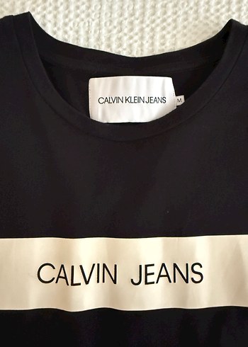 Calvin Klein Calvin Jeans Siyah Baskılı Kısa Kollu Tişört