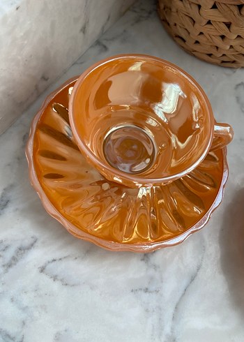 2li Antika Anchor Hocking Fincan - Görsel 5