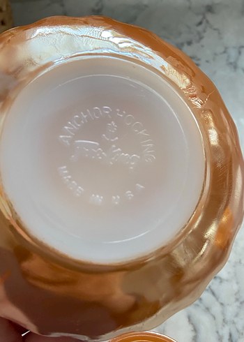 2li Antika Anchor Hocking Fincan - Görsel 12