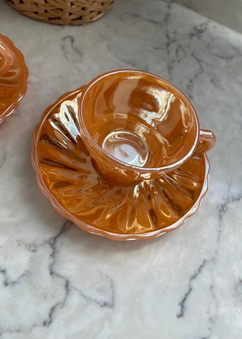 2li Antika Anchor Hocking Fincan - Görsel 3