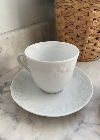 Limoges France İkili Fincan - Görsel 5