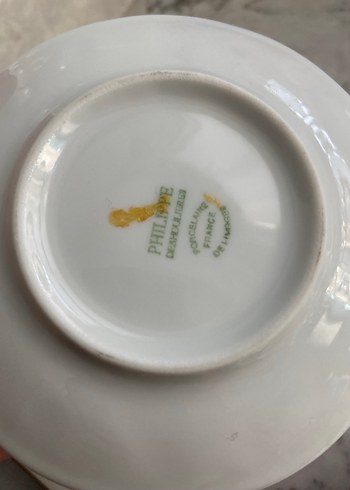 Limoges France İkili Fincan - Görsel 12