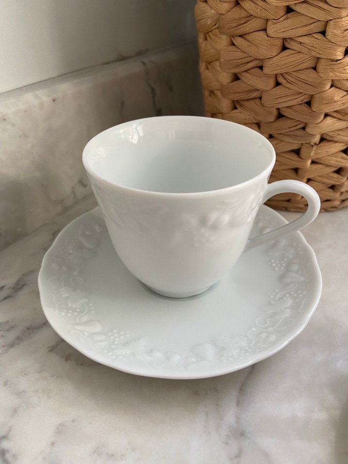 Limoges France İkili Fincan - Görsel 3