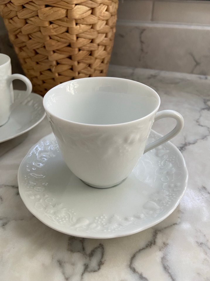 Limoges France İkili Fincan - Görsel 2