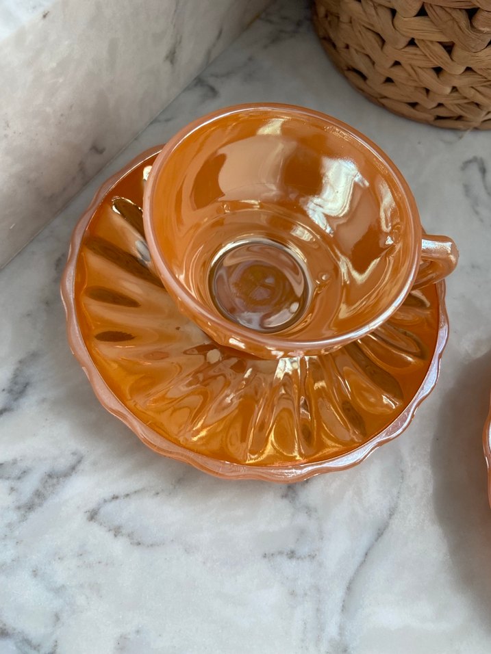 Antika Anchor Hocking Fincan - Görsel 4