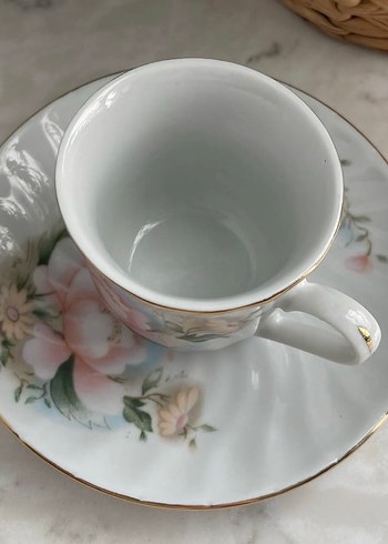 Japon Damgalı Vintage Fincan - Görsel 5