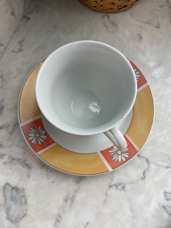 Vintage Alman 2li Çay Fincanı - Görsel 5