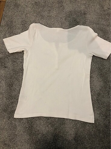 l Beden beyaz Renk H&M Büyük beden t-shirt