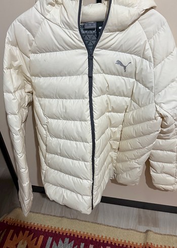 Puma Ekru Kapusonlu Sisme Mont