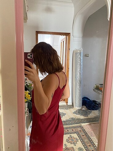 Diğer Kırmızı püsküllü elbise