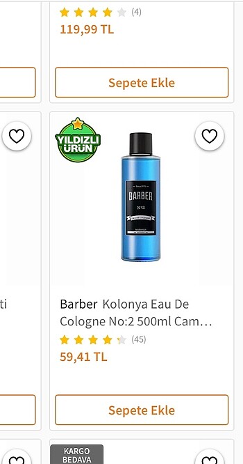  Beden ERKEK KOLONYASI