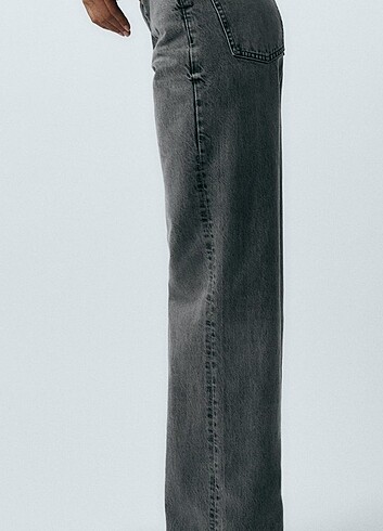 Zara Zara yüksek bel wide leg jean