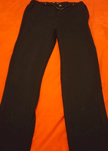 Siyah Baskılı Düğmeli Erkek Çocuk Pantolonu - Görsel 3