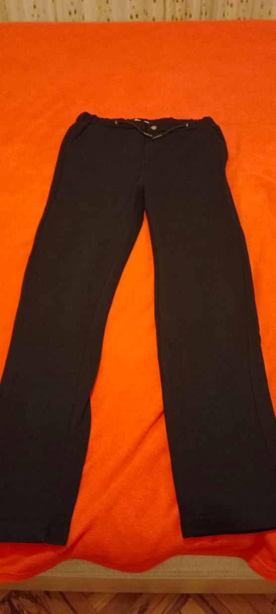 Siyah Baskılı Düğmeli Erkek Çocuk Pantolonu - Görsel 3