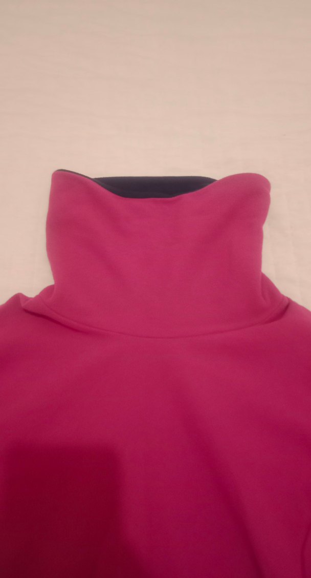 Pembe Kadın Balıkçı Yaka Sweatshirt - Görsel 5