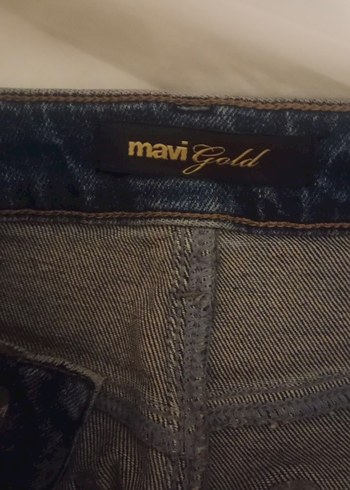 Kadın Lacivert Midi Boy Mavi Jean - Görsel 6