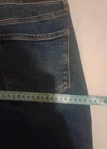 Kadın Lacivert Midi Boy Mavi Jean - Görsel 5