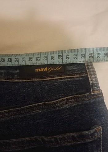 Kadın Lacivert Midi Boy Mavi Jean - Görsel 3