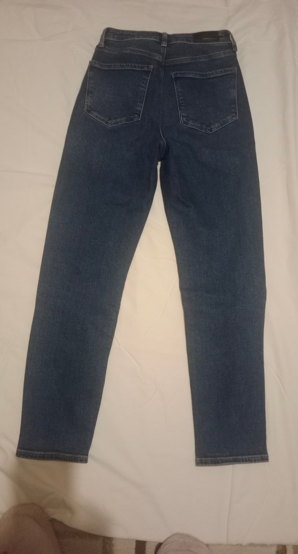 Kadın Lacivert Midi Boy Mavi Jean - Görsel 2