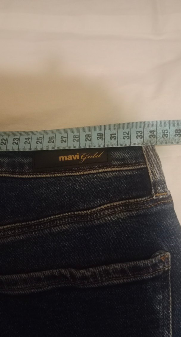 Kadın Lacivert Midi Boy Mavi Jean - Görsel 3