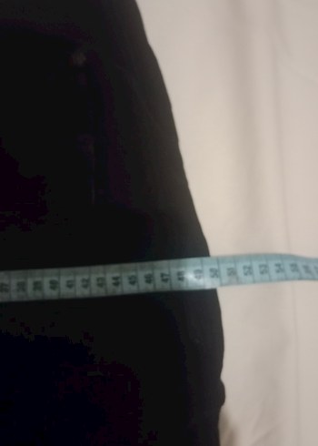 Düz Siyah Kadın Kadife Pantolon - Görsel 4