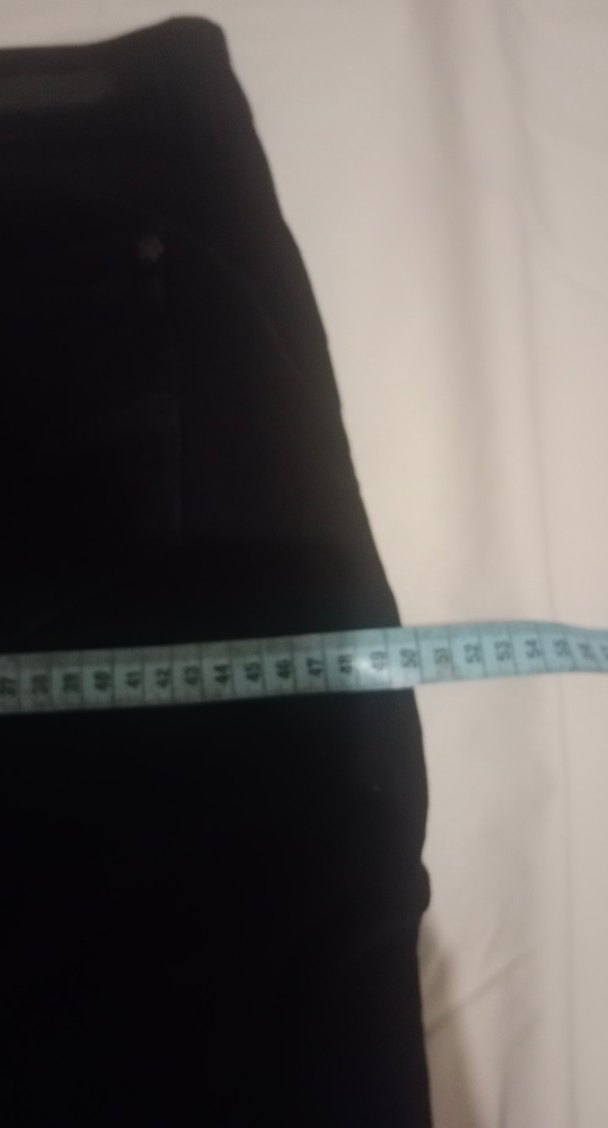 Düz Siyah Kadın Kadife Pantolon - Görsel 4